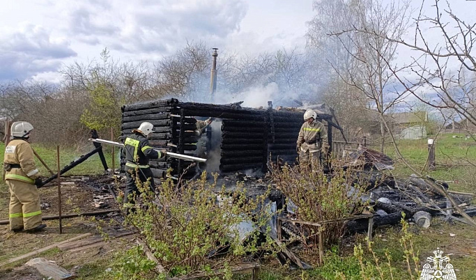 Огнеборцы потушили пожар в бане в Тверской области