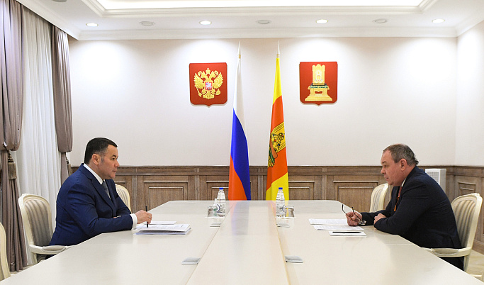 Игорь Руденя провел встречу с главой Нелидовского округа