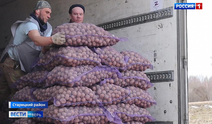 Фермер из Тверской области отправил в Донбасс 25 тонн семенного картофеля
